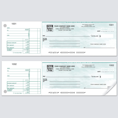 Manual Expense Cheque 2 in 1 Page (W440)