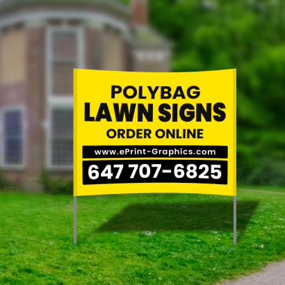 Poly Bag Lawn Signs